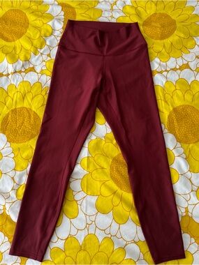 ALO Yoga Maroon High-Rise Leggings